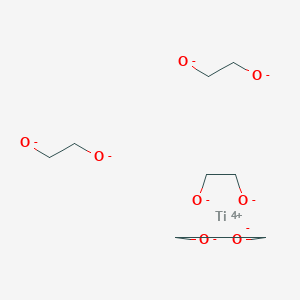 molecular formula C8H16O8Ti-4 B081266 Titanium tetra(2-hydroxyethanolate) CAS No. 14764-55-7