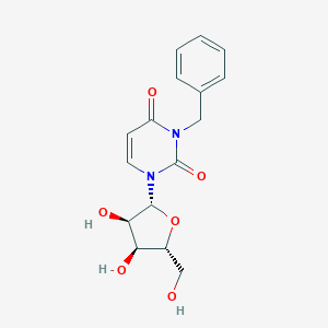 molecular formula C16H18N2O6 B081268 Uridine, 3-(phenylmethyl)- CAS No. 14985-34-3