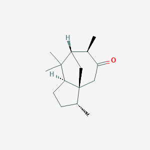 molecular formula C15H24O B081270 [3R-(3alpha,3abeta,6alpha,7beta,8aalpha)]-hexahydro-3,6,8,8-tetramethyl-1H-3a,7-methanoazulen-5(4H)-one CAS No. 13567-40-3