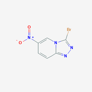 molecular formula C6H3BrN4O2 B8127044 3-Bromo-6-nitro-[1,2,4]triazolo[4,3-a]pyridine 