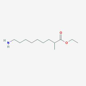 molecular formula C12H25NO2 B8127131 Ethyl 9-amino-2-methylnonanoate 