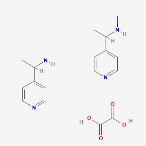 molecular formula C18H26N4O4 B8127264 N-Methyl-1-(pyridin-4-yl)ethanamine hemioxalate 