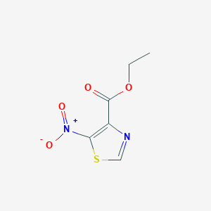 molecular formula C6H6N2O4S B8127323 Ethyl 5-nitro-1,3-thiazole-4-carboxylate 