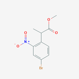 Methyl 2-(4-bromo-2-nitrophenyl)propanoate