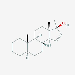 molecular formula C20H32O B081274 (5R,8R,9S,10S,13S,14S,17S)-10,13,17-Trimethyl-1,2,3,4,5,6,7,8,9,11,12,14-dodecahydrocyclopenta[a]phenanthren-17-ol CAS No. 13864-65-8