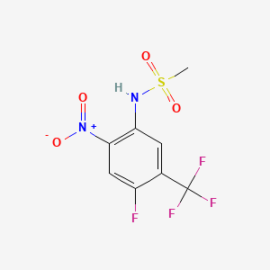 N-[4-fluoro-2-nitro-5-(trifluoromethyl)phenyl]methanesulfonamide