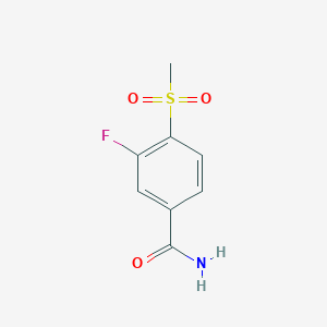 3-Fluoro-4-methanesulfonylbenzamide