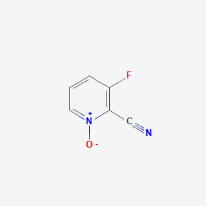 molecular formula C6H3FN2O B8127505 3-Fluoro-1-oxy-pyridine-2-carbonitrile 