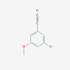 molecular formula C9H7BrO B8127528 1-Bromo-3-ethynyl-5-methoxybenzene 