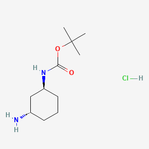 molecular formula C11H23ClN2O2 B8127842 Tert-butyl [trans-3-aminocyclohexyl]carbamate hydrochloride 