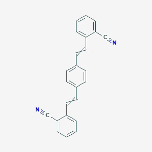 molecular formula C24H16N2 B081279 1,4-Bis(2-cyanostyryl)benzene CAS No. 13001-39-3