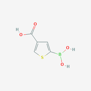molecular formula C5H5BO4S B8128055 4-Carboxythiophene-2-boronic acid 