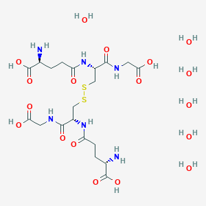 molecular formula C20H44N6O18S2 B8128139 L-Glutathione Oxidized Hexhydrate 