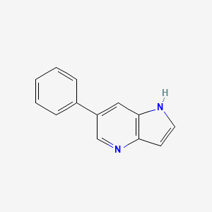 molecular formula C13H10N2 B8128156 6-Phenyl-1H-pyrrolo[3,2-B]pyridine 