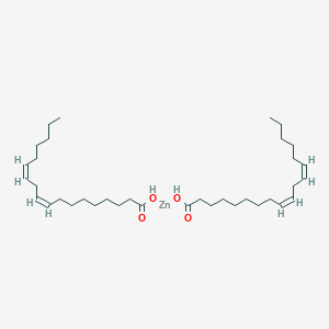 molecular formula C36H62O4Zn B081283 9,12-Octadecadienoic acid (9Z,12Z)-, zinc salt CAS No. 13014-44-3