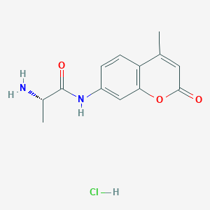 molecular formula C13H15ClN2O3 B8128657 H-Ala-AMCHCl 