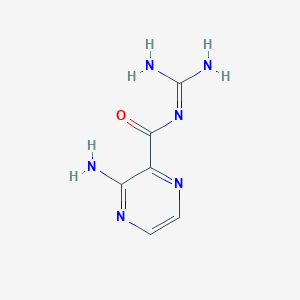 molecular formula C6H8N6O B081289 3-Amino-2-pyrazinoylguanidine CAS No. 14559-68-3