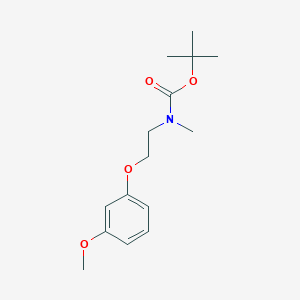 molecular formula C15H23NO4 B8129013 tert-Butyl N-[2-(3-methoxyphenoxy)ethyl]-N-methylcarbamate 