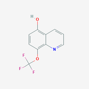 molecular formula C10H6F3NO2 B8129262 8-(Trifluoromethoxy)quinolin-5-ol 