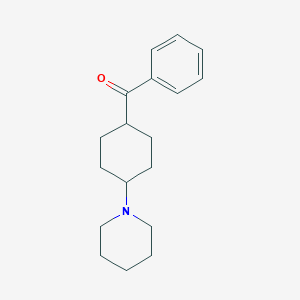 molecular formula C18H25NO B081293 Phenyl (1-piperidinocyclohexyl) ketone CAS No. 13441-36-6