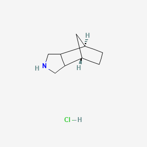molecular formula C9H16ClN B8129384 4-Aza-tricyclo[5.2.1.0 2,6]decane hydrochloride 