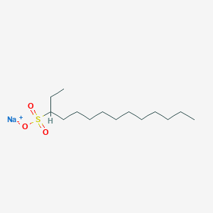 molecular formula C14H27NaO3S B081296 Sodium tetradecenesulphonate CAS No. 11066-21-0