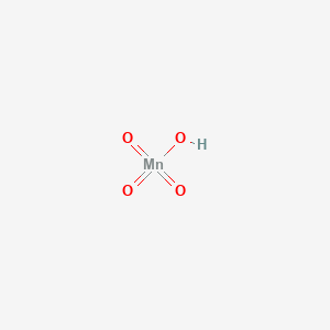 molecular formula HMnO4 B081297 Permanganic acid CAS No. 13465-41-3