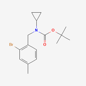 molecular formula C16H22BrNO2 B8129872 tert-Butyl (2-bromo-4-methylbenzyl)(cyclopropyl)carbamate 