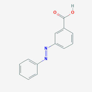 molecular formula C13H10N2O2 B081299 Benzoic acid, 3-(phenylazo)- CAS No. 14474-22-7