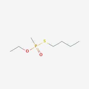 molecular formula C7H17O2PS B081304 1-[Ethoxy(methyl)phosphoryl]sulfanylbutane CAS No. 13088-84-1