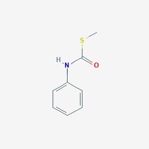 molecular formula C8H9NOS B081308 S-Methyl thiocarbanilate CAS No. 13509-38-1