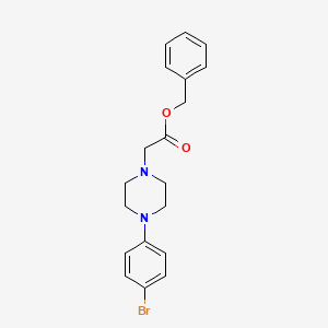 molecular formula C19H21BrN2O2 B8130928 Benzyl 2-(4-(4-bromophenyl)piperazin-1-yl)acetate 