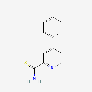 molecular formula C12H10N2S B8131407 4-Phenylpyridine-2-thiocarboxamide 