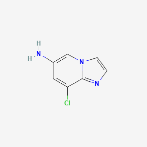 molecular formula C7H6ClN3 B8131873 8-Chloroimidazo[1,2-a]pyridin-6-amine 