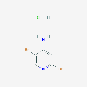 molecular formula C5H5Br2ClN2 B8131903 2,5-Dibromopyridin-4-amine hydrochloride 