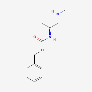 molecular formula C13H20N2O2 B8131990 Benzyl (S)-(1-(methylamino)butan-2-yl)carbamate 