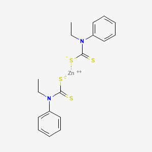 molecular formula C18H20N2S4Zn B8131993 Zinc ethylphenyldithiocarbamate 