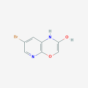 molecular formula C7H5BrN2O2 B8132168 7-Bromo-1h-pyrido[2,3-b][1,4]oxazin-2-ol 