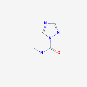 molecular formula C5H8N4O B081323 N,N-dimethyl-1,2,4-triazole-1-carboxamide CAS No. 14803-76-0