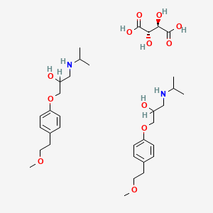 molecular formula C34H56N2O12 B8132911 Metoprolol tartrate 