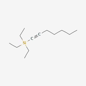 molecular formula C13H26Si B8132941 1-Triethylsilyl-1-heptyne 