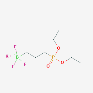 molecular formula C7H16BF3KO3P B8133192 Potassium (3-(diethoxyphosphoryl)propyl)trifluoroborate 
