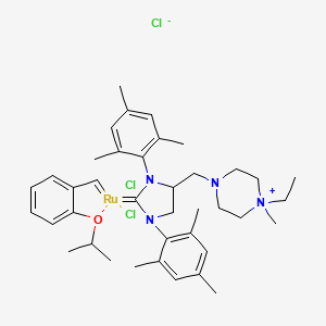 molecular formula C39H55Cl3N4ORu B8133395 AquaMet Catalyst 