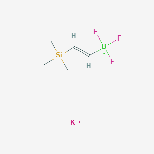 molecular formula C5H11BF3KSi B8133576 potassium;trifluoro-[(E)-2-trimethylsilylethenyl]boranuide 