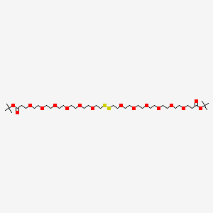 molecular formula C38H74O16S2 B8133585 t-BuO2C-PEG6-SS-PEG6-CO2tBu 