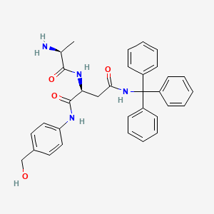 molecular formula C33H34N4O4 B8133614 Ala-Asn(Trt)-PAB 