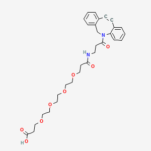 molecular formula C30H36N2O8 B8133692 Dbco-NH-peg4-CH2CH2cooh CAS No. 2110448-99-0