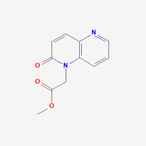 molecular formula C11H10N2O3 B8133798 methyl 2-(2-oxo-1,5-naphthyridin-1-yl)acetate 