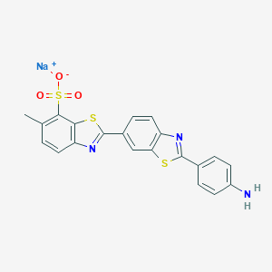 molecular formula C21H14N3NaO3S3 B081338 Primuline CAS No. 10360-31-3