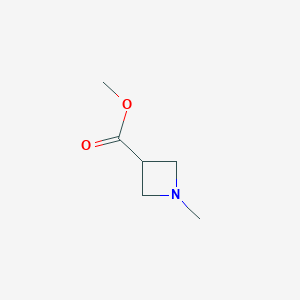 molecular formula C6H11NO2 B8133861 Methyl 1-methylazetidine-3-carboxylate 